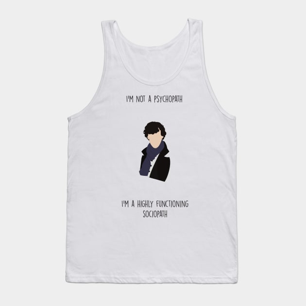 Sherlock Tank Top by wackyposters